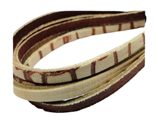 Flat Vintage Leather - 5mm - Tan