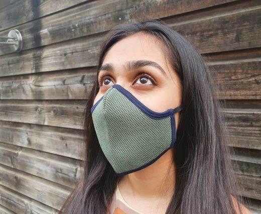 6 ply cotton washable masks - Grey