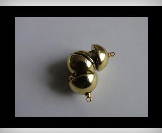 brass Magnetic clasp MG-100-Gold -Resin-14mm