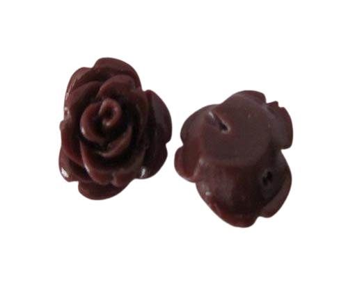 Rose Flower-18mm-Coffe