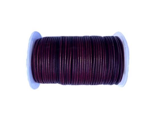 Round Leather Cord  - Fuchsia - 1mm
