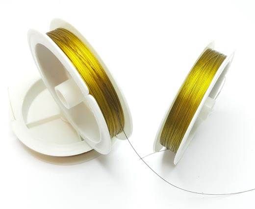 Steel wire 0.3mm - Gold