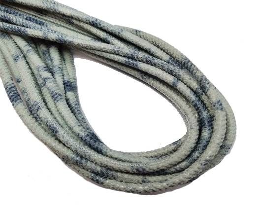 Round Stitched Nappa Leather Cord-4mm-washed jeans