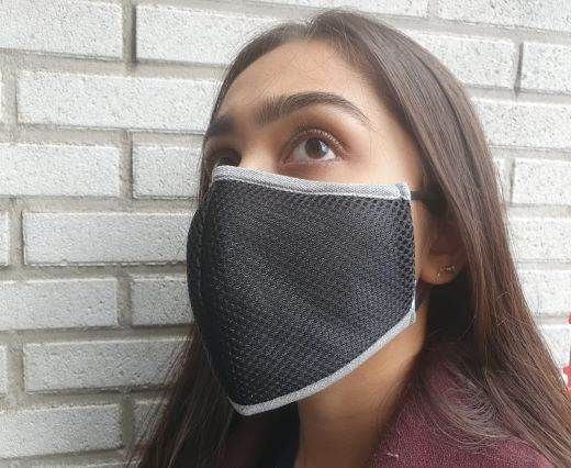 washable cotton facemask - Black