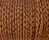 Round Braided Leather Cord SE/PB/14-Mahogany - 4mm