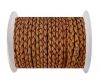 Round Braided Leather Cord SE/B/14-Bordeaux - 4mm
