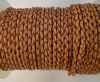 Round Braided Leather Cord SE/B/14-Bordeaux - 5mm