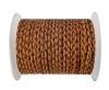 Round Braided Leather Cord SE/B/14-Bordeaux-8mm