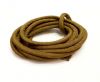 Real silk cords with inserts - 8 mm - Camel