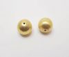 Gold plated Brush Beads - 15034
