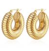 Stainless Steel Earnings - SSEAR7-PVD Gold plated