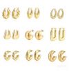 Stainless Steel Earnings - SSEAR21-PVD Gold plated