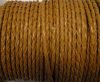 Round Braided Leather Cord SE/B/2008-Saddle Brown - 5mm
