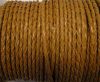 Round Braided Leather Cord SE/B/2008-Saddle Brown - 5mm