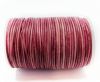 Round Leather Cord-1,5mm-vintage dark pink