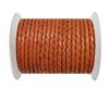 Round Braided Leather Cord SE/B/2010-Rust - 3mm