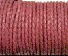 Round Braided Leather Cord SE/B/2017-Berry - 5mm