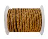 Round Braided Leather Cord SE/B/2018-Milk Chocolate - 3mm