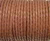 Round Braided Leather Cord SE/B/2019-Taupe-6mm