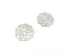 Silver plated Brush Beads - 3001-18mm