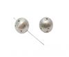 Silver plated Brush Beads - 3012