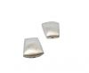 Silver plated Brush Beads - 3035