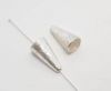 Silver plated Brush Beads - 3064