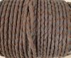 Round Braided Leather Cord SE/B/2023-Violet Plum-5mm