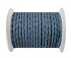 Round Braided Leather Cord SE/B/2024-Jeans-6mm