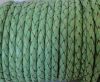 Round Braided Leather Cord SE/B/2034-Light Mint - 5mm