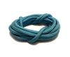Real silk cords with inserts - 3mm - BABY BLUE
