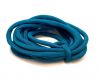 Real silk cords with inserts - 3mm - TURQUOISE