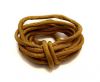 Real silk cords with inserts - 4 mm - Gold