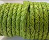 Round Braided Leather Cord SE/B/522-Light Green - 5mm