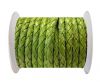 Round Braided Leather Cord SE/B/522-Light Green - 8mm