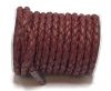 Round Braided Bolo Cords - 4mm - cherry