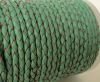 Round Braided Leather Cord SE/B/540-Mint - 5mm