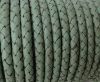 Round Braided Leather Cord SE/B/616-Pastel Mint - 5mm