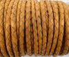 Round Braided Leather Cord SE/B/712-Camel - 5mm