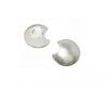 Silver plated Brush Beads - 5884