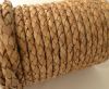 Round Braided Leather Cord SE/DB/21-Vintage Beige - 5mm