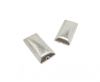 Silver plated Brush Beads - 7214-19mm
