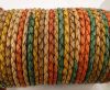 Round Braided Leather Cord SE/DM/02-Sunrise - 5mm