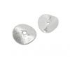 Silver plated Brush Beads - 7323-12mm