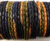 Round Braided Leather Cord SE/DM/03-Night Shades - 5mm