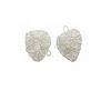Silver plated Brush Beads - 8807