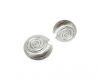 Silver plated Brush Beads - 8835
