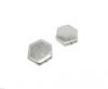 Silver plated Brush Beads - 8846