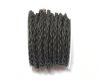 Round Bolo Twist Leather Cord-6mm- vintage grey 2