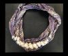Scarf With Beads Style1-Purple Leopard